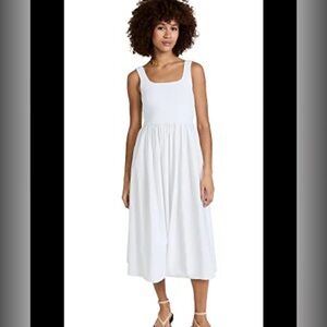 Theory White Midi Dress